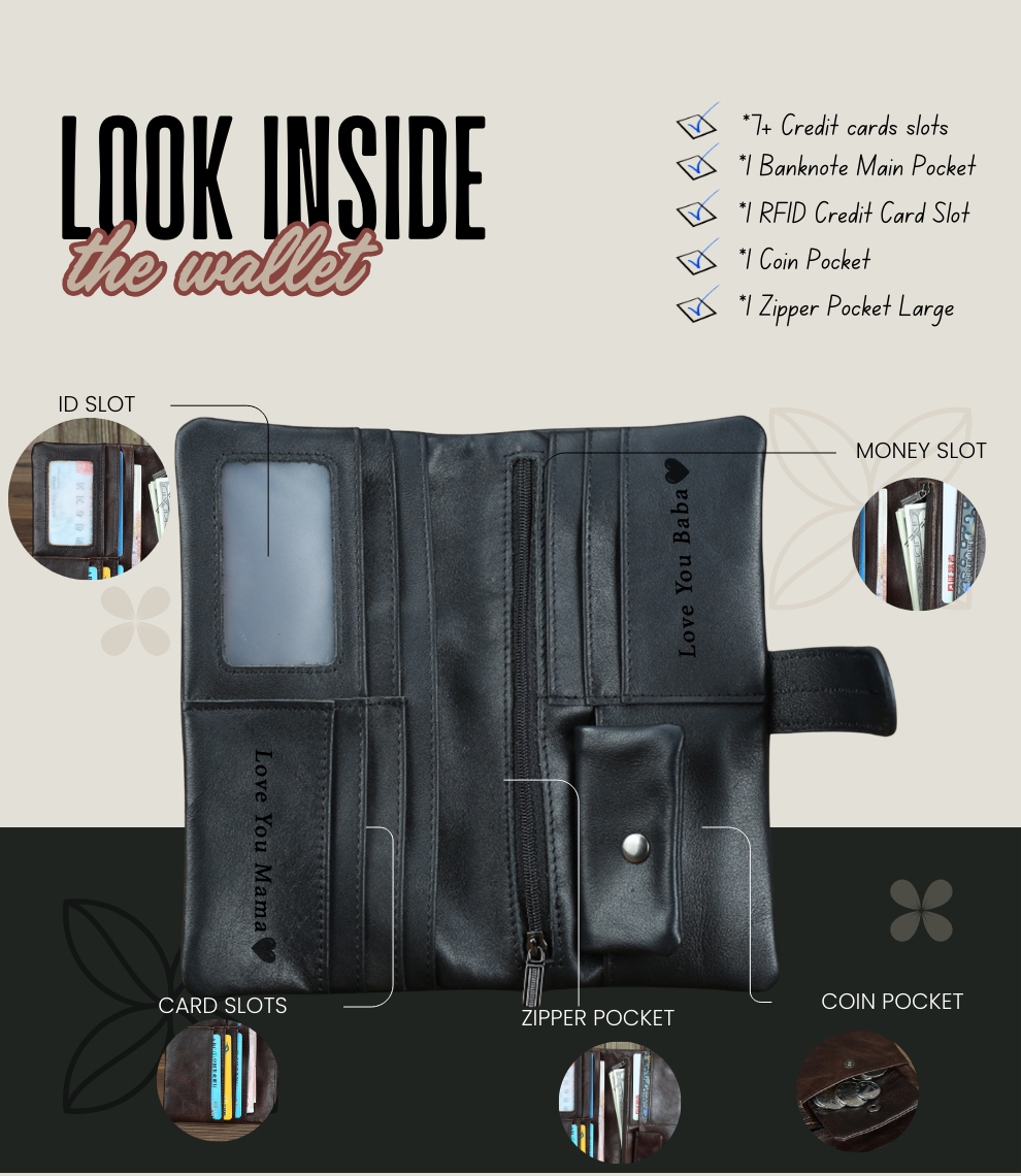 This ultra-soft leather wallet offers a touch of luxury in Oily Black or Oily Coffee. Personalize it for a birthday or holiday gift they’ll love! #UniqueGift #EtsyFind #PersonalizedAccessory #GiftsForHim #GiftsForHer #LongWallet