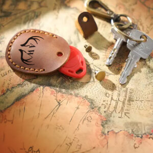 Secure your AirTag with a touch of luxury! Our Hand-Stitched Cowhide Leather Keychain offers personalization, genuine leather strength, and full protection for your keys. #CowhideLeather #AirTagAccessories #PersonalizedKeychain #GenuineCraftsmanship #LuxuryAccessories #HandmadeGifts #GiftGuide #KeychainGoals