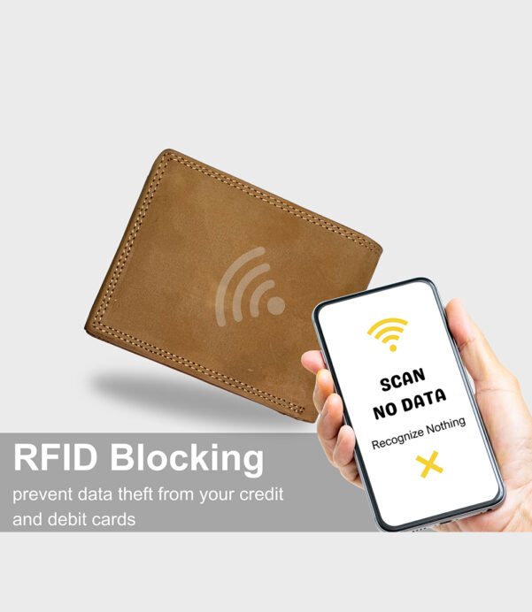 Craftsmanship meets innovation in this camel leather wallet. Personalized and equipped with RFID-blocking and AirTag compatibility—it’s the ultimate men’s gift. #LeatherWalletUpgrade #PersonalizedForHim #AirTagSecure #MensGiftGuide2025 #CamelLeatherTrend #SmartAndStylish #HandmadeEssentials #RFIDSecurity