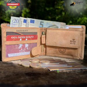 Gift the perfect blend of tradition and tech. This personalized camel leather wallet features RFID-blocking, a hidden AirTag pocket, and timeless design for Dad or Husband. #CamelLeatherClassic #SmartGiftForHim #PersonalizedWallet2025 #RFIDWalletMen #AirTagTrackerReady #MensGiftTrends #WalletWithMeaning #HandmadeStyle