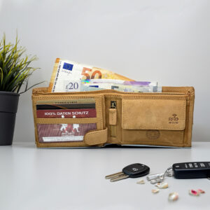 A wallet designed with love and logic—camel leather elegance meets RFID safety, and a hidden AirTag pocket keeps it always trackable. Add initials to make it his. #TrackableWallet #CamelLeatherLove #RFIDProtection #PersonalizedForDad #HandmadeMensStyle #AnniversaryGifts #SlimSmartWallet #CustomGiftForHim