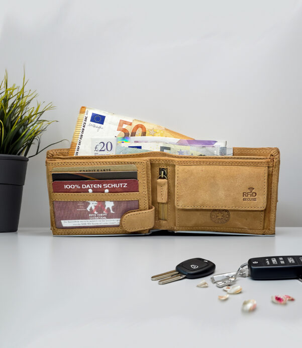 A wallet designed with love and logic—camel leather elegance meets RFID safety, and a hidden AirTag pocket keeps it always trackable. Add initials to make it his. #TrackableWallet #CamelLeatherLove #RFIDProtection #PersonalizedForDad #HandmadeMensStyle #AnniversaryGifts #SlimSmartWallet #CustomGiftForHim