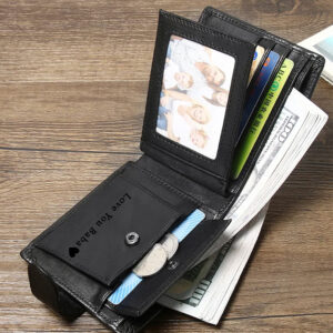 Designed for the modern man, this custom leather wallet is both stylish and functional. Crafted from premium full-grain leather, it features multiple compartments for cash and cards. A great birthday, anniversary, or groomsmen gift that lasts a lifetime! 💼✨ #LeatherGoods #PersonalizedMenGift #WalletForDad #LuxuryGifting