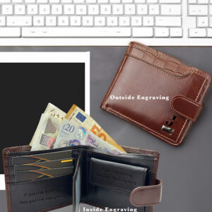 Stand out with this Personalized Crocodile-Style Wallet! Crafted from vegan leather with a trifold design, zipper pocket, and card slots, it’s a fashionable yet practical gift for men. #StylishMensGifts #LuxuryLook #EcoConsciousFashion #CrocTexture #PersonalizedEssentials #VeganLeatherWallet #MensCarry #GiftHimRight