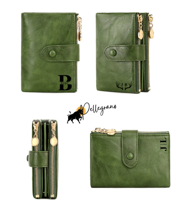 Elegant and practical, this Faux Leather Women’s Trifold Wallet features a double zipper coin purse and organized compartments. A thoughtful and cute gift idea for mom, her, or that special someone! #GiftForWomen #FashionWallet #WomensAccessories #AnniversarySurprise #FauxLeatherLuxury #EverydayEssentials #StylishGift #TrendingAccessories