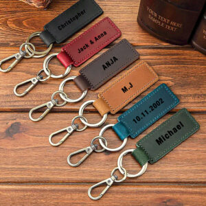 Looking for a timeless gift? Our Handmade Crazy Horse Leather Keychain, with custom engraving, makes a stylish, personal statement. Available in 5 unisex colors to match any vibe! #CustomLeather #KeychainStyle #PersonalizedGiftIdeas #HandmadeWithLove #CrazyHorseKeychain #GiftGuide2025 #EcoChic #EverydayCarryEssentials