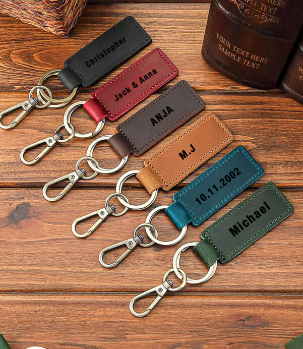 Looking for a timeless gift? Our Handmade Crazy Horse Leather Keychain, with custom engraving, makes a stylish, personal statement. Available in 5 unisex colors to match any vibe! #CustomLeather #KeychainStyle #PersonalizedGiftIdeas #HandmadeWithLove #CrazyHorseKeychain #GiftGuide2025 #EcoChic #EverydayCarryEssentials