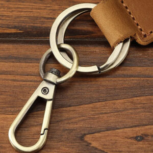 Minimalist yet full of character, this Crazy Horse Leather Keychain is customizable with engraving. Handmade with love, it’s the ideal unisex gift for birthdays, anniversaries, and holidays. #MinimalistStyle #PersonalizedKeepsake #LeatherLovers #GiftForHim #GiftForHer #CustomEngraved #HandcraftedLuxury #CrazyHorseTrend