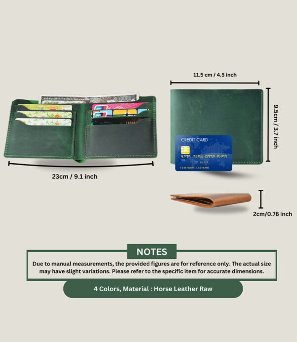 Crafted from premium Crazy Horse leather, this Personalized Wallet features a minimalist bifold design and custom engraving. A thoughtful, durable gift for birthdays, anniversaries, or any special occasion. #PersonalizedGift #MensWallet #VintageVibes #LeatherLovers #GiftIdeas #HandmadeWallet #CrazyHorseCraft #MinimalStyle
