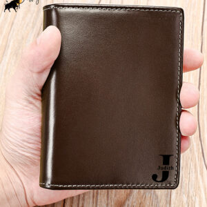Custom handmade bifold leather wallet crafted from premium Italian full-grain leather. RFID blocking for security. Perfect birthday gift for dad or him. Tags: #LeatherWallet #PersonalizedGift #MensWallet #RFIDWallet #GiftForHim #DadGift