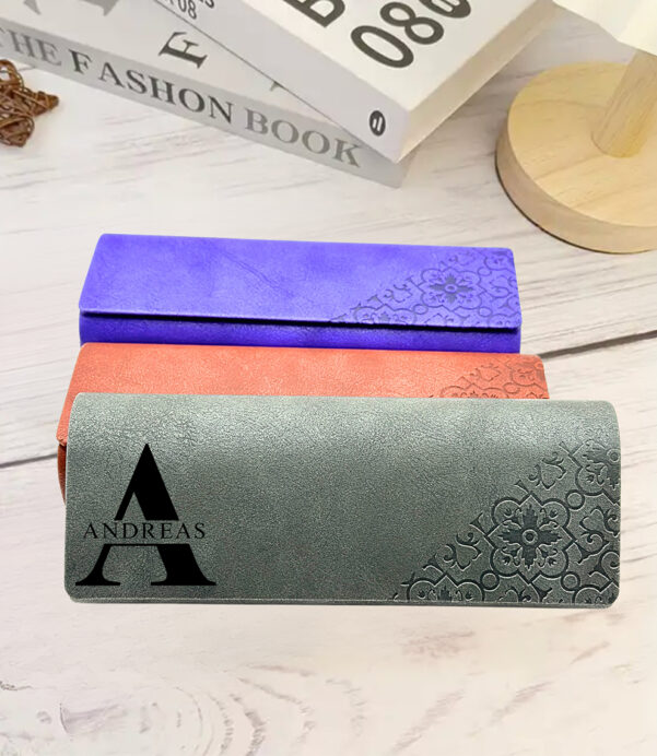 Protect your glasses with a case that's as stylish as you are! This Personalized Vegan Leather Case folds neatly and features customizable designs, ideal for gifts that impress. #EyewearProtection #FoldableGlassesCase #PersonalizedStyle #VeganFashionista #GiftForEyewearLovers #CustomEyewear #EcoAccessories #LuxuryGift