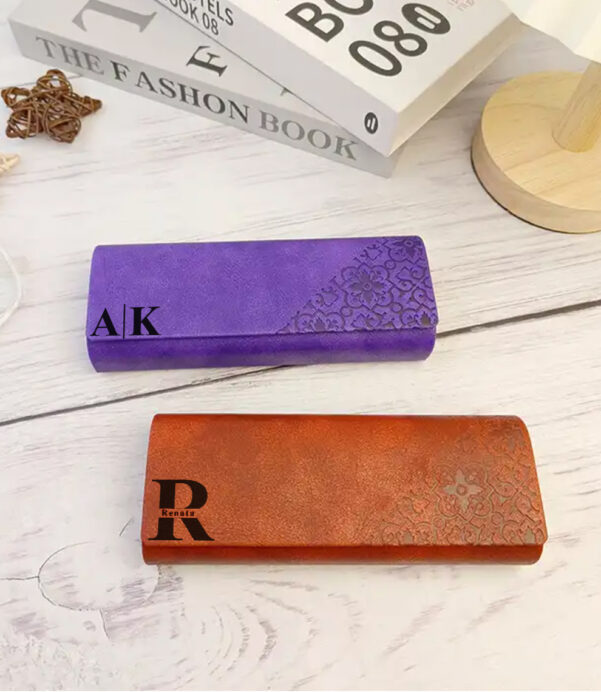 Keep your eyewear safe with our Personalized Foldable Glasses Case! Crafted from vegan leather with trendy patterns, it's a stylish and thoughtful gift for birthdays and special occasions. #PersonalizedGift #EyewearAccessories #VeganFashion #FoldableDesign #GiftForHim #GiftForHer #EcoChic #CustomEyewearCase