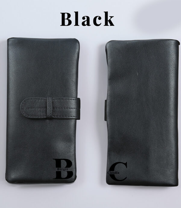 Luxurious oil wax leather wallet with multi-card slots. Choose from Oily Coffee or Oily Black. A timeless gift for birthdays or holidays! #GiftGuide #MensAccessories #WomensAccessories #CowhideWallet #CustomGifts #EtsyLove