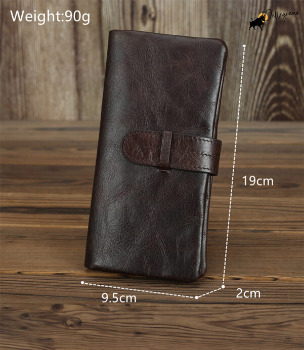 This custom ultra-soft cowhide wallet in Oily Coffee or Oily Black blends vintage charm with modern function. Makes a perfect birthday or anniversary gift! #LeatherWallet #PersonalizedWallet #GiftIdeas #EtsyGifts #MensStyle #WomensStyle