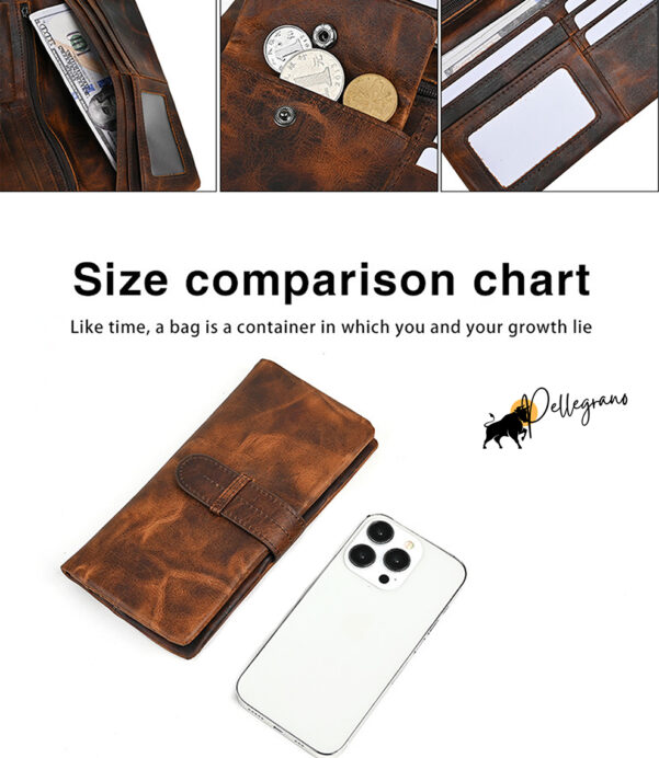 Celebrate special moments with this Personalized Vintage Leather Long Wallet. Crafted from Crazy Horse Leather with classic British charm, it's a perfect handmade gift for him or her. #BritishElegance #LuxuryLeather #CustomNameWallet #GiftForMen #GiftForWomen #TimelessStyle #LeatherObsession #HandmadeWithCare