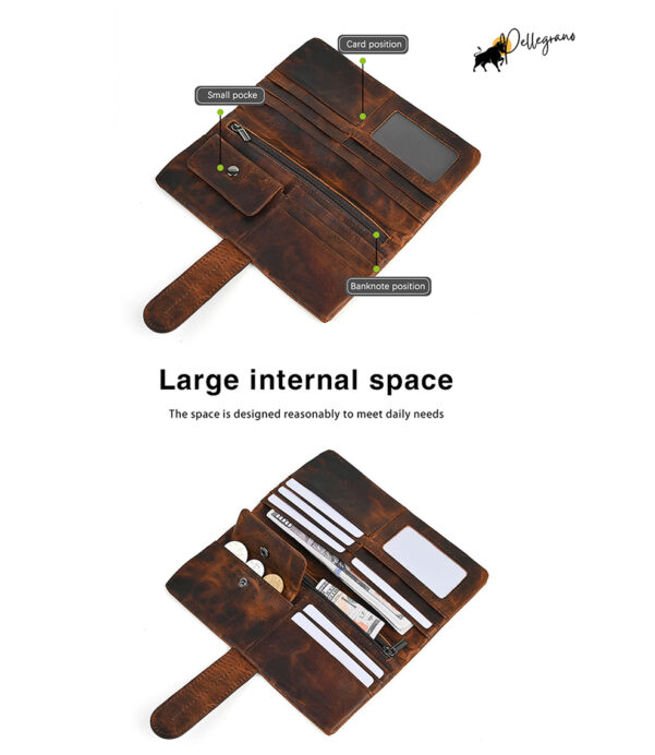 Gift elegance with our Personalized Vintage Leather Long Wallet. Handmade from premium Crazy Horse Leather and engraved with a custom name, it’s a stylish accessory for both men and women. #BestGiftIdeas #PersonalizedAccessories #LeatherLife #GiftGuide2025 #HandmadeLeather #MinimalistWallet #VintageDesign #TrendingNow