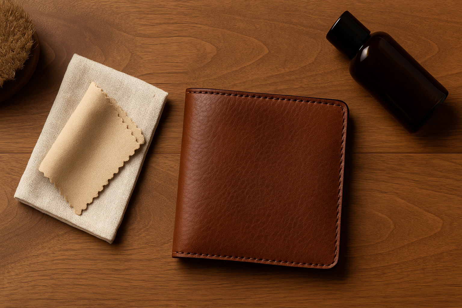 leather care guide customized wallet maintenance personalized leather accessory care Pellegrano leather products luxury leather wallet cleaning caring for leather keychains and pen cases