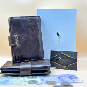 This Personalized Trifold Wallet is crafted from oily leather, offering a vintage look with modern RFID protection. A luxurious yet functional accessory for men or women, it's the perfect thoughtful gift for birthdays, holidays, or anniversaries. Make it truly yours. #PersonalizedWallet #MensAccessories #LeatherLovers #GiftGuide #RFIDProtection #VintageVibes #LuxuryLeather #TrifoldWallet