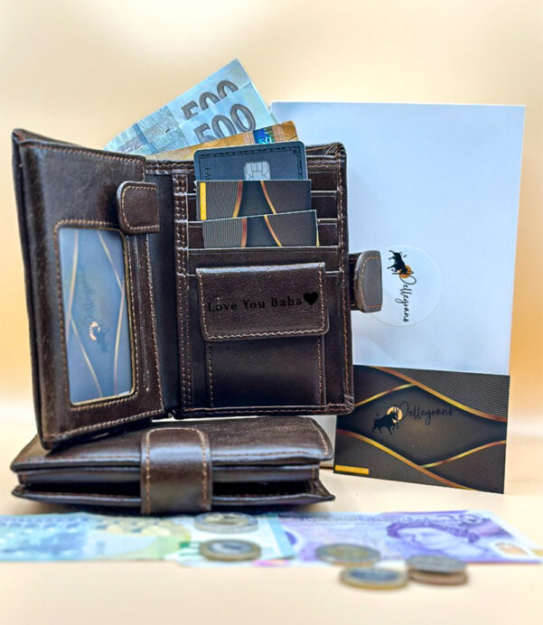Experience timeless elegance with our Personalized Trifold Oily Leather Wallet. Crafted from premium vintage leather, it's 100% RFID-safe for ultimate security. Ideal gift for him or her, this wallet blends style with function. A perfect choice for birthdays, anniversaries, or Father’s Day. #PersonalizedGift #MensStyle #RFIDWallet #GiftForHim #LeatherGoods #VintageStyle #LuxuryWallet #GiftIdeas