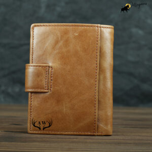 Experience true craftsmanship with this Personalised Vertical Horse Leather Wallet. Handmade, retro, and practical with card slots and a coin purse. A unique gift for any occasion! #HandmadeWallet #RetroInspired #GenuineLeatherGoods #GiftGuide #VerticalWallet #MensAccessories #WomensEssentials #CraftedWithCare