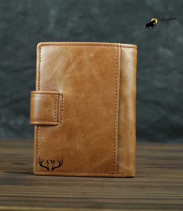 Experience true craftsmanship with this Personalised Vertical Horse Leather Wallet. Handmade, retro, and practical with card slots and a coin purse. A unique gift for any occasion! #HandmadeWallet #RetroInspired #GenuineLeatherGoods #GiftGuide #VerticalWallet #MensAccessories #WomensEssentials #CraftedWithCare