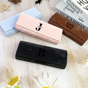 A stylish home for your eyewear! Our Customized Velvet-Style Vegan Leather Glasses Case offers personalized sophistication, blending modern style with vintage elegance. A beautiful gift for birthdays, anniversaries, or Christmas. #SustainableChic #LuxuryGiftIdeas #EcoLifestyle #GiftInspo2025 #HandmadeLuxury #EyewearGoals #CustomMadeGift #VintageAesthetic