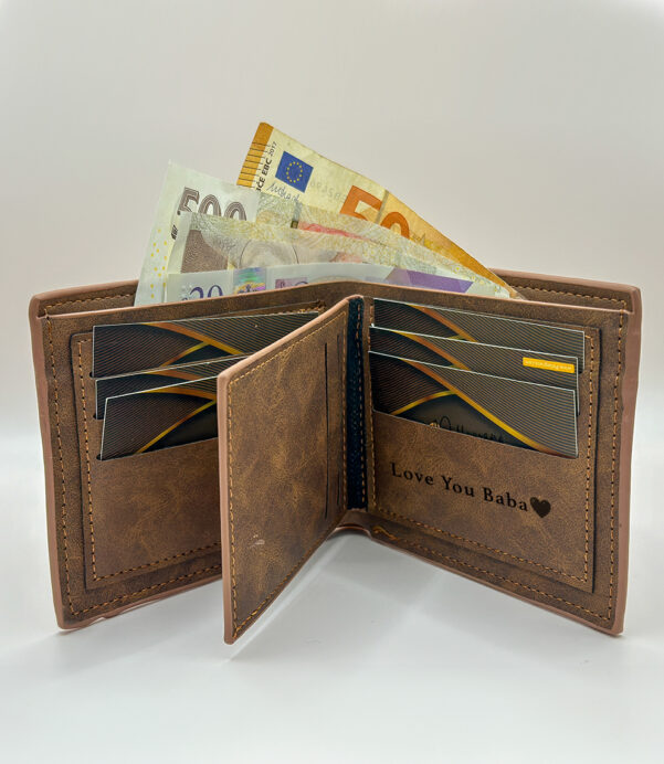 Give him the perfect gift this Christmas! Our Personalized Retro Vegan Leather Wallet combines slim design, card storage, and vintage charm—crafted with care for the planet. #GiftGuide2025 #VeganLeatherWallet #MensFashion #VintageCharm #EcoConsciousGifts #SlimAndStylish #HolidayShopping #PersonalizedEssentials
