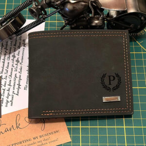Sleek, stylish, and sustainable—our Personalized Retro Vegan Leather Wallet features a slim bifold design, card holder, and money bag. A perfect Xmas gift for the eco-conscious man. #VeganLeather #MensWallet #EcoFriendlyGift #SlimBifold #VintageStyle #XmasGiftIdeas #SustainableFashion #PersonalizedGift